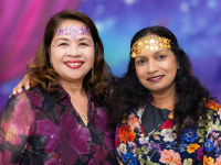 Aged care lifestyle coordinator Tess with residents at Aeralife Illawong